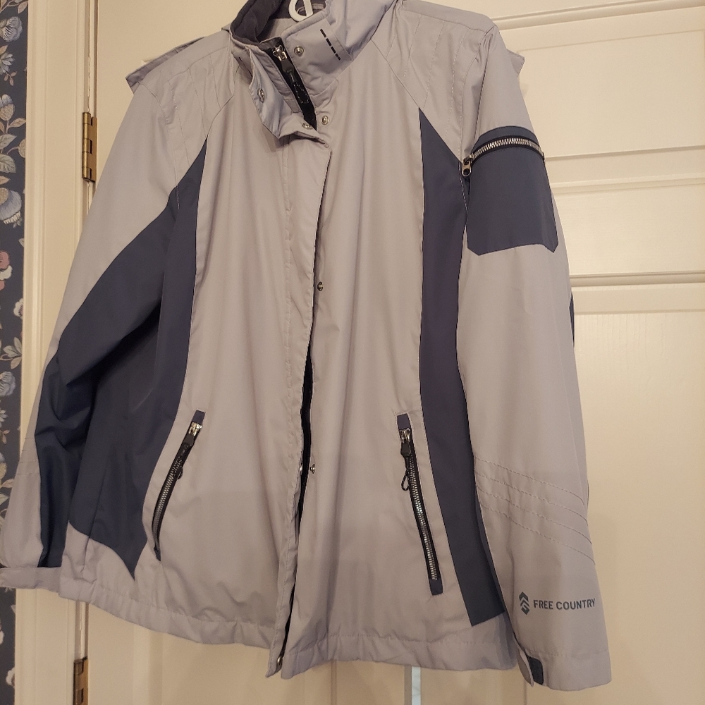 Free Country Radiance XL Raincoat Grey